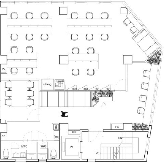 五反田駅徒歩7分｜落ち着いた雰囲気のゆとりあるラウンジスペースを備えた、新装セットアップオフィスの写真11