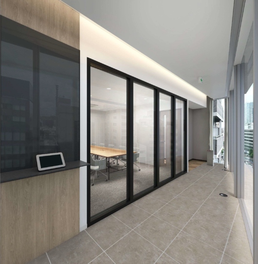 四谷三丁目駅4分！新宿を一望する高層階、シックなデザインの新装セットアップオフィスの写真4