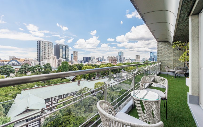 市ヶ谷駅徒歩7分｜眺望抜群の専用テラスが魅力の、メゾネット型フルセットアップオフィスの写真06