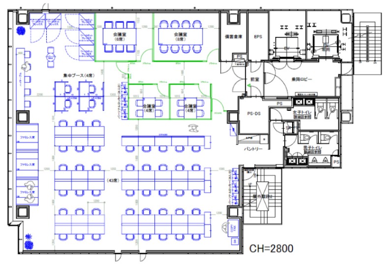 三田駅徒歩4分！会議室4室・テレカンブース5室完備の、大規模向けフルセットアップオフィスの写真11