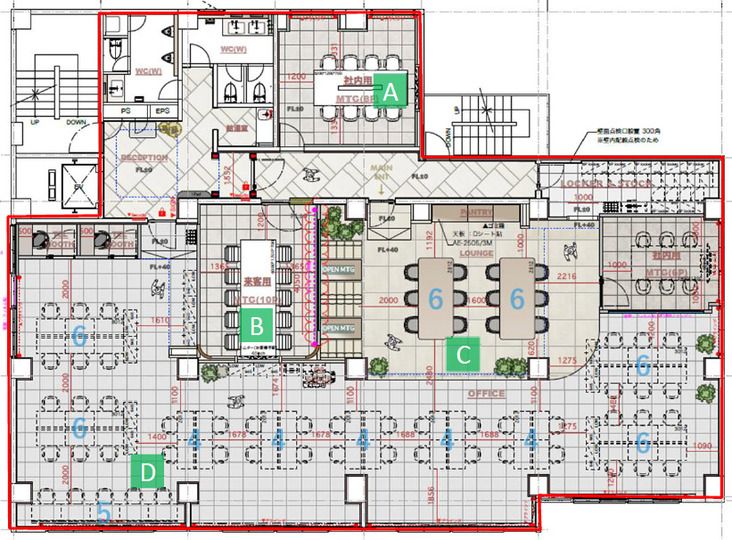 【敷金最大0】三田駅徒歩5分！会議室3室、広々としたラウンジまで完備の大型セットアップオフィスの写真11