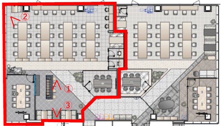 【敷金最大0】「高輪ゲートウェイ」徒歩圏内、ハイグレードな内装・設備のフルセットアップオフィスの写真9