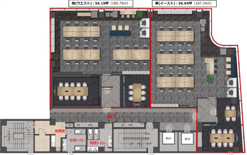 水天宮前駅徒歩2分！2026年に外観・内装の大規模リニューアル実施の新装フルセットアップオフィスの写真1