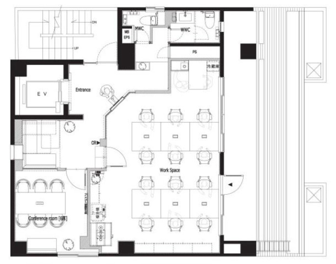 【敷金0・原状回復不要】秋葉原駅徒歩4分！家具什器・Wi-Fi完備のフルセットアップオフィスの写真11