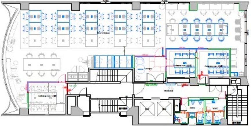 新宿御苑前駅1分！会議室3室完備、モダンな内装が魅力の新装フルセットアップオフィスの写真11