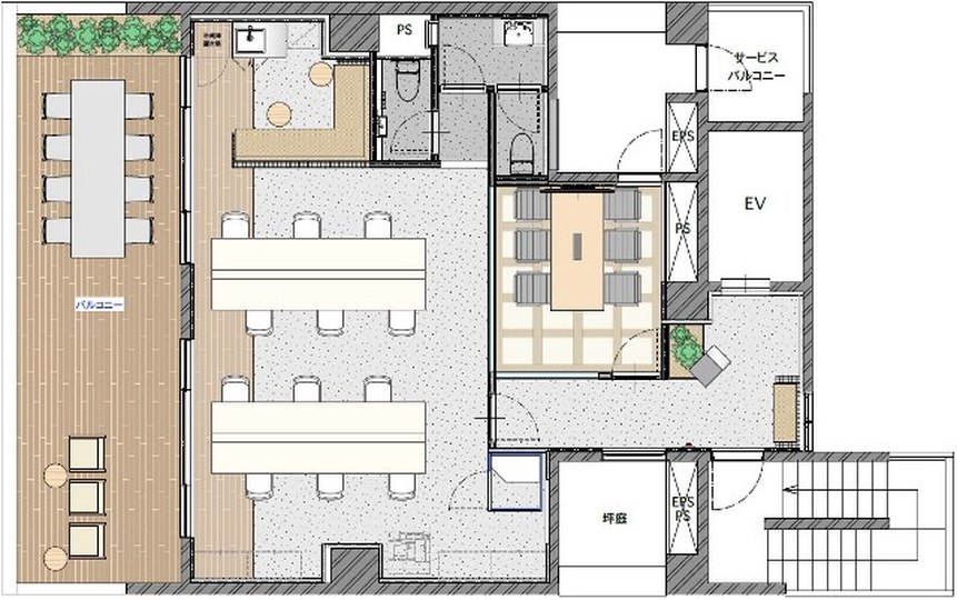 本郷三丁目駅徒歩1分！ゆとりある専用バルコニーを備えたフルセットアップオフィスの写真8