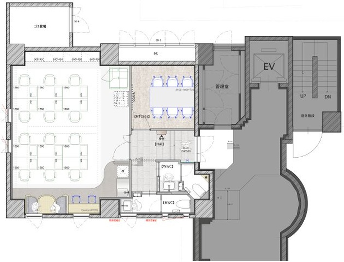 人形町駅徒歩4分！コンパクトながら会議室・テレカンブースを各1室完備したフルセットアップオフィスの写真5