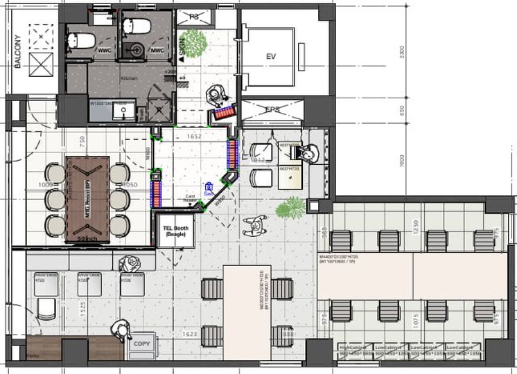 【敷金0・原状回復不要】東京駅徒歩5分、ホテルライクな内装の小規模チーム向けフルセットアップオフィスの写真3