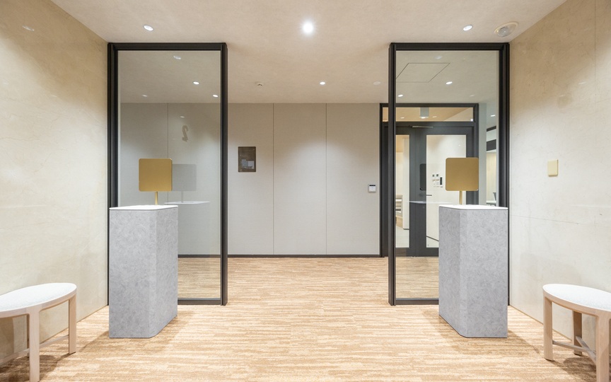 【仲介手数料不要】飯田橋駅徒歩7分、ホテルライクなラウンジ付きセットアップオフィスの写真1