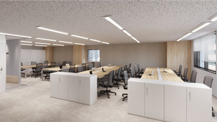 市ヶ谷駅徒歩2分！5路線の利用が可能な、2026年6月完成の新装セットアップオフィスの写真1