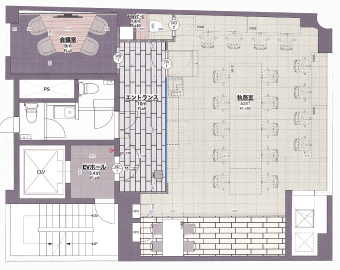 青山一丁目駅徒歩4分！レトロモダンな空間デザインと柔軟性の高さが魅力のセットアップオフィスの写真5