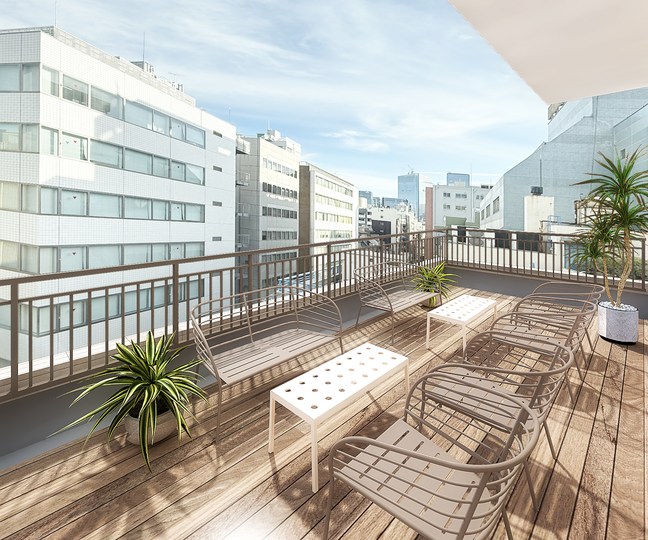 半蔵門駅徒歩1分！内装・家具に加え、広々とした専用バルコニー付きの新装フルセットアップオフィスの写真2