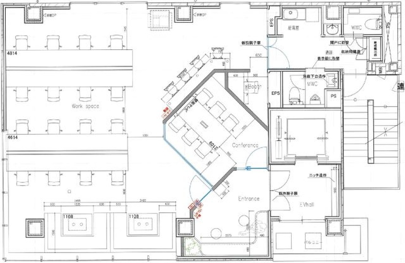 【敷金最大0】浜町駅徒歩1分！家具・什器完備、ナチュラルな雰囲気が魅力のフルセットアップオフィスの写真11