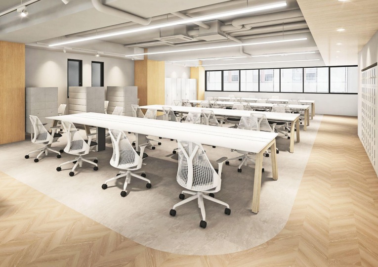 水道橋駅徒歩2分！敷金2ヶ月のみ、会議室・テレカンブース各2室完備のセットアップオフィスの写真1