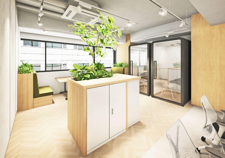 水道橋駅徒歩2分！敷金2ヶ月のみ、会議室・テレカンブース各2室完備のセットアップオフィスの写真2