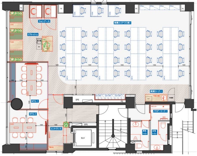 水道橋駅徒歩2分！敷金2ヶ月のみ、会議室・テレカンブース各2室完備のセットアップオフィスの写真5