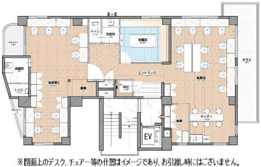 青山一丁目駅徒歩4分｜執務スペース2室構成、レイアウト自由度の高さが魅力のセットアップオフィスの写真11