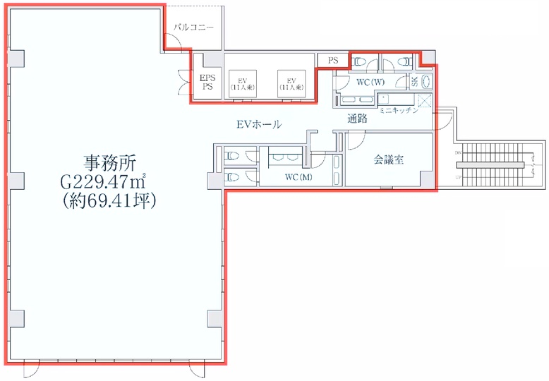 小伝馬町駅徒歩1分｜2026年4月完成の屋上テラス付き新築セットアップオフィスの写真9