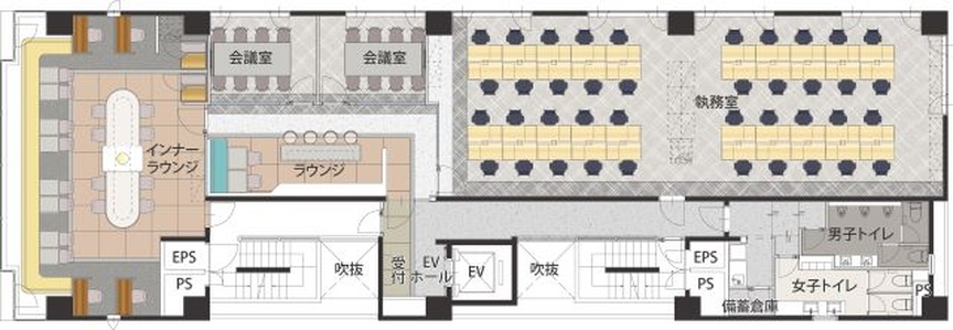 JR新横浜駅まで徒歩6分！ハイグレードな内装が魅力、1フロア1テナントのフルセットアップオフィスの写真5