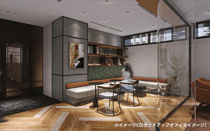人形町駅徒歩1分！洗練されたデザインと充実の設備が魅力、新築ビル最上階のハーフセットアップオフィスの写真10