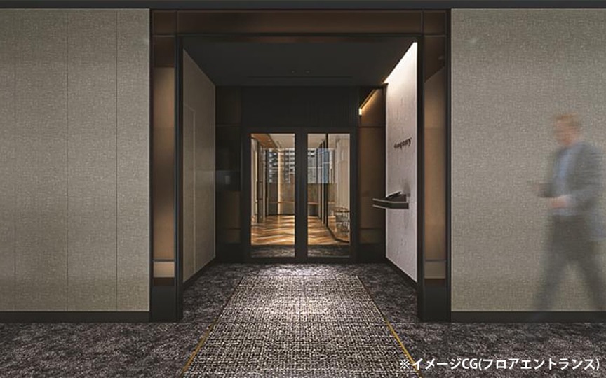 人形町駅徒歩1分！洗練されたデザインと充実の設備が魅力、新築ビル最上階のハーフセットアップオフィスの写真5