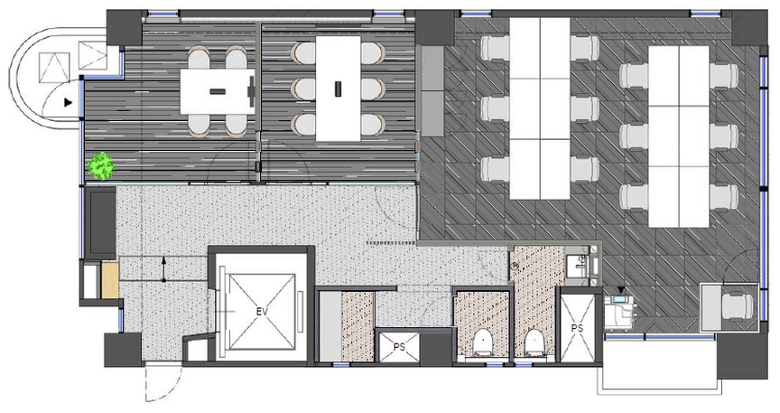 【敷金最大0】田町駅・三田駅徒歩4分！内装と家具・什器まで備えたフルセットアップオフィスの写真1